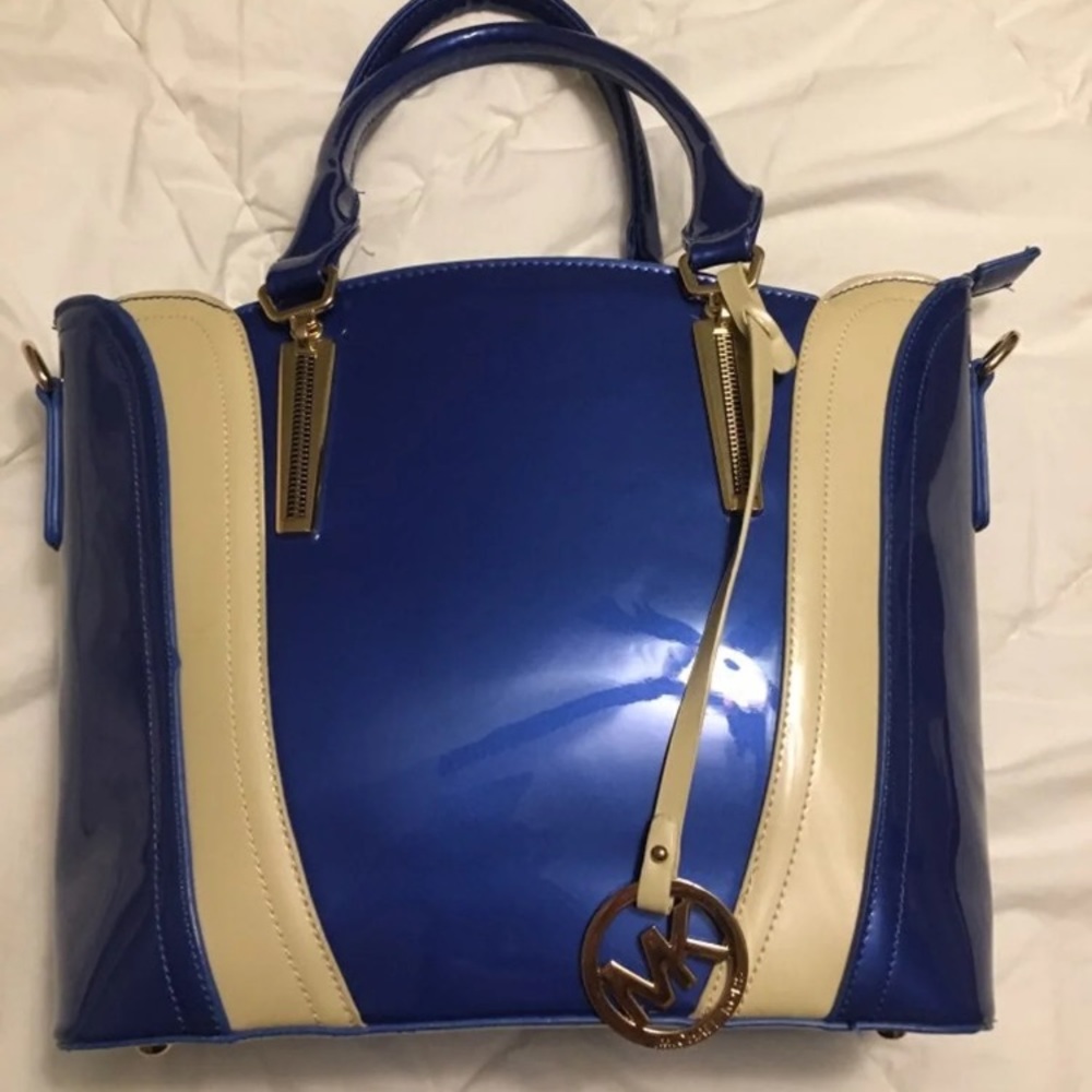 Blue and Beige Purse